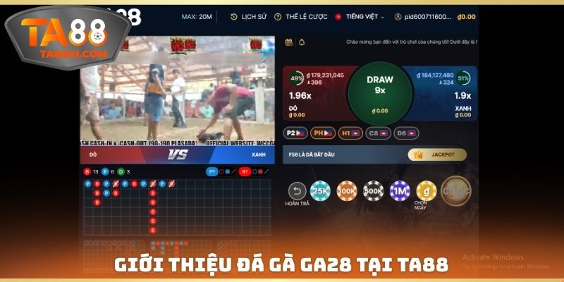 Giới thiệu đá gà GA28 tại TA88